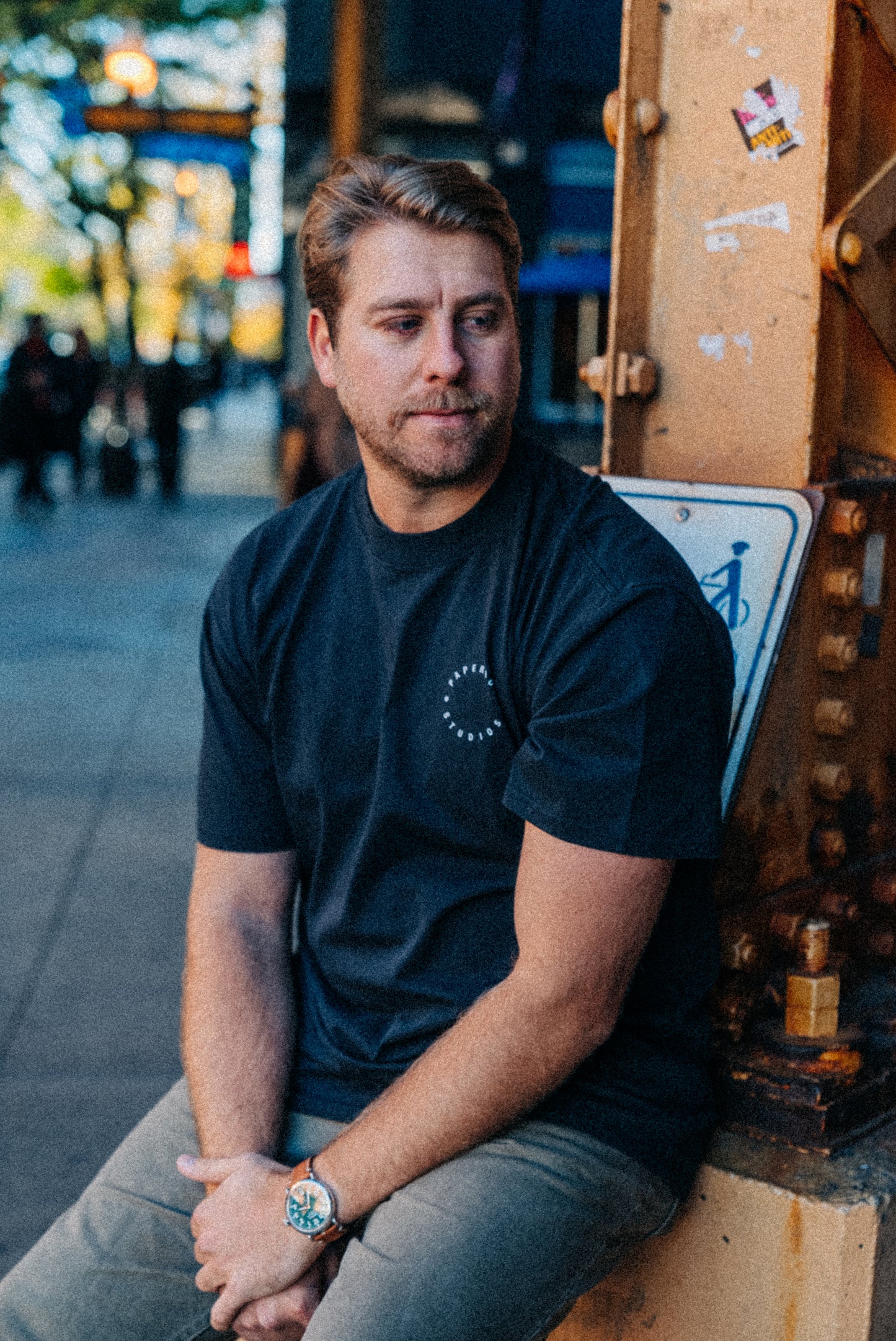 Paperboy Studios Oversized Heavy Tee | Faded Black