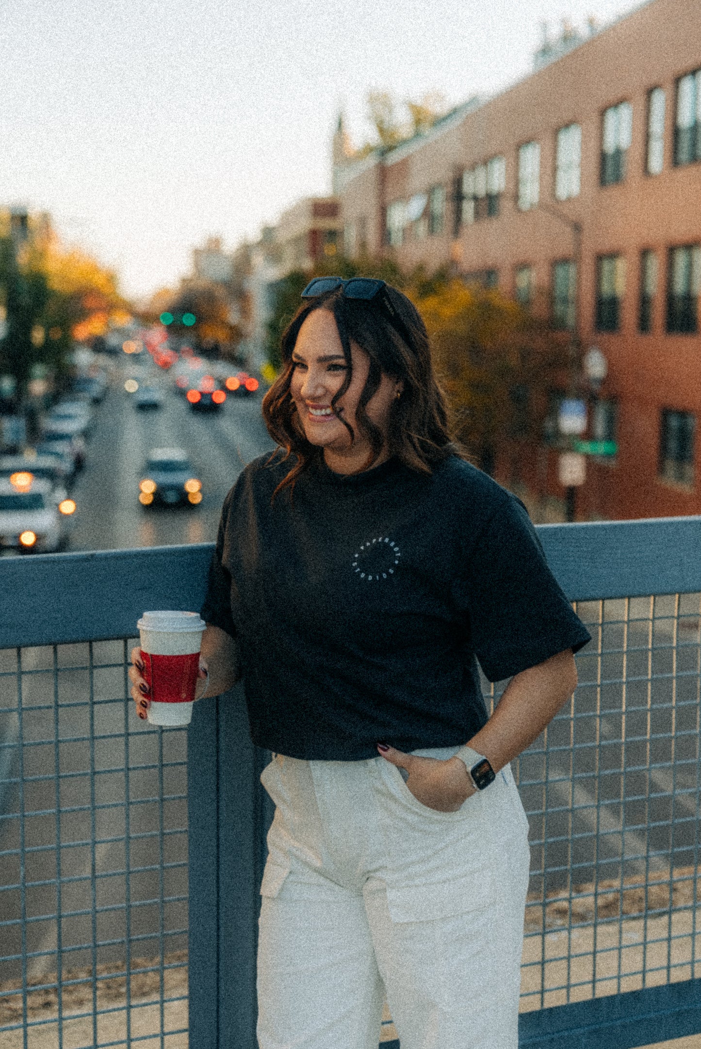 Paperboy Studios Oversized Heavy Tee | Faded Black