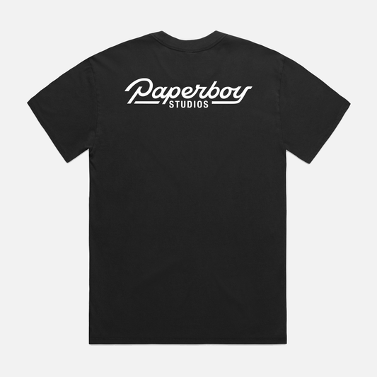 Paperboy Studios Oversized Heavy Tee | Faded Black